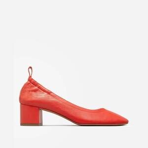 Everlane Red Block Heel Pumps